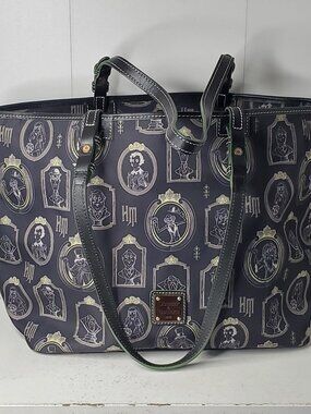 Disney Dooney & Bourke Haunted Mansion 2 Portraits Tote Handbag Shopper Bag New